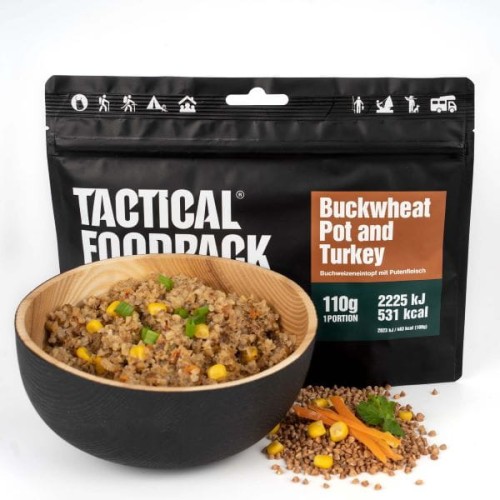 Liofilizowane Danie z kaszą gryczaną i indykiem TACTICAL FOODPACK
