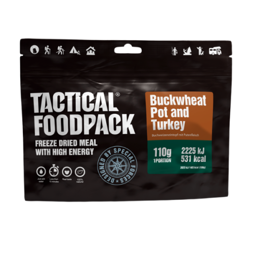 Liofilizowane Danie z kaszą gryczaną i indykiem TACTICAL FOODPACK