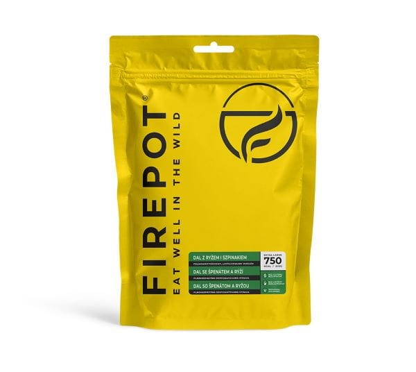 Dehydratyzowany Dal z ryżem i szpinakiem FIREPOT