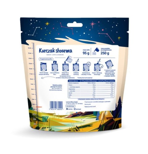 Liofilizowany Kurczak shoarma LYOMMY