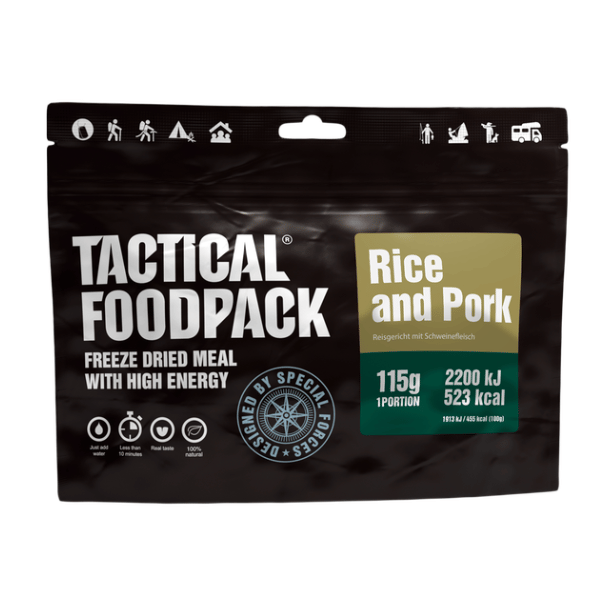 Liofilizowana Wieprzowina z ryżem TACTICAL FOODPACK
