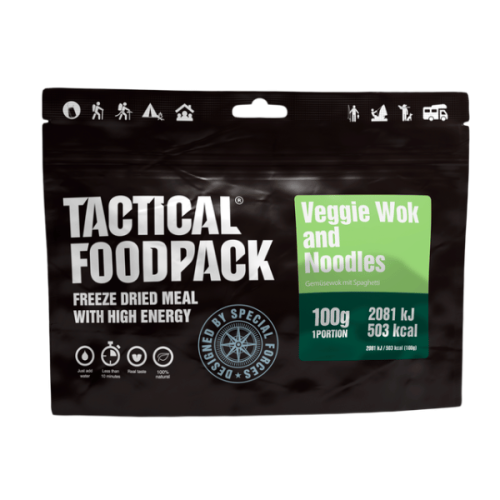 Liofilizowany Makaron z warzywami z woka TACTICAL FOODPACK