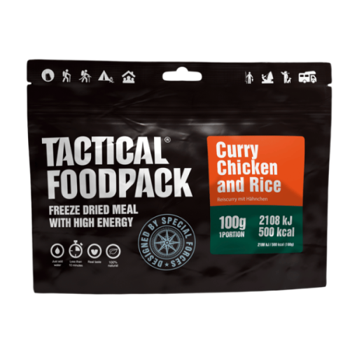 Liofilizowany Kurczak curry z ryżem TACTICAL FOODPACK