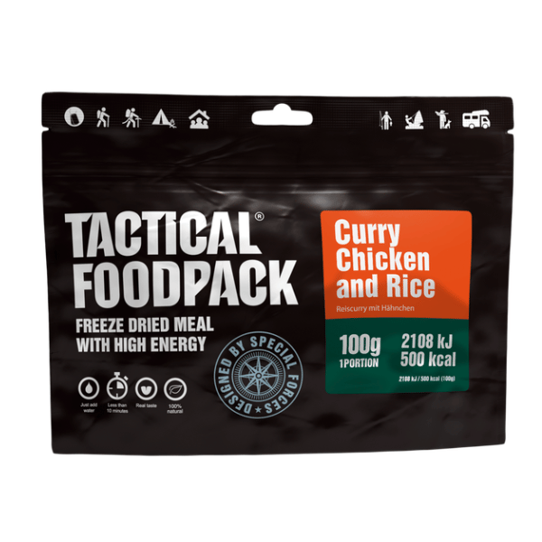 Liofilizowany Kurczak curry z ryżem TACTICAL FOODPACK